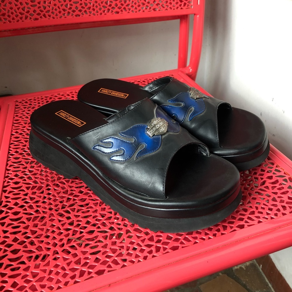 Harley Davidson 90’s platform sandals